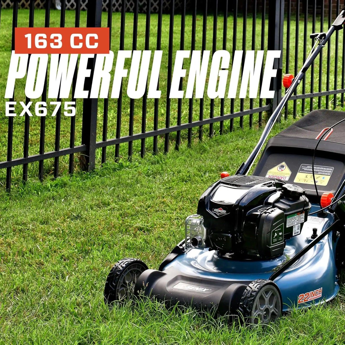 Self Propelled Gas Lawn Mower With Rear Wheel Drive