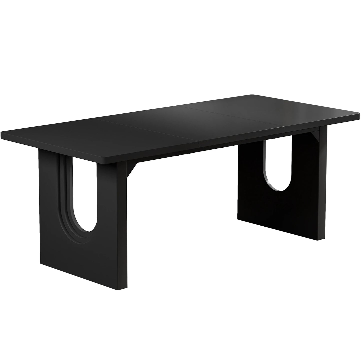 Tribesigns Modern Wood Pedestal Dining Table For Six