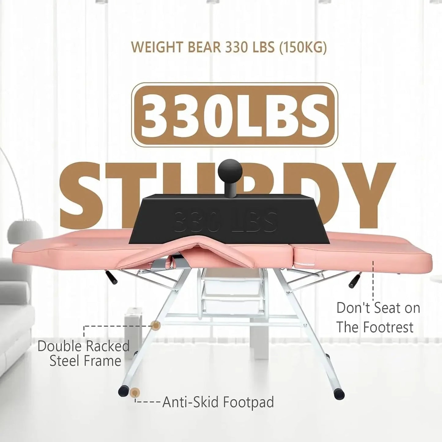 Multipurpose Spa Table With Hydraulic Stool And Chair