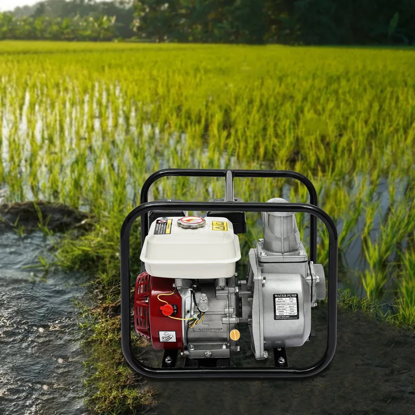 WP30 Water Transfer Pump 7.5 HP Gasoline Engine High Output