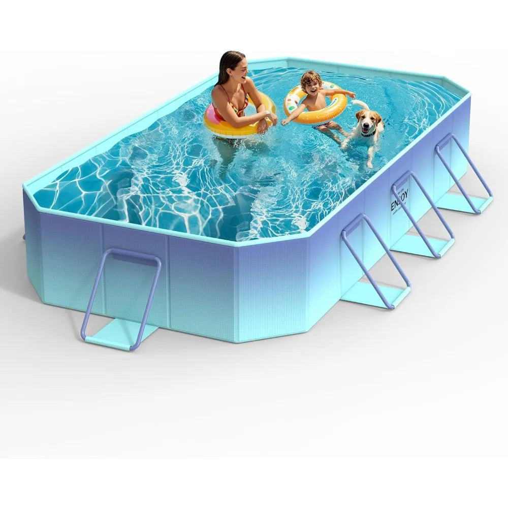Portable Non-Inflatable Family Swimming Pool for Kids and Adults