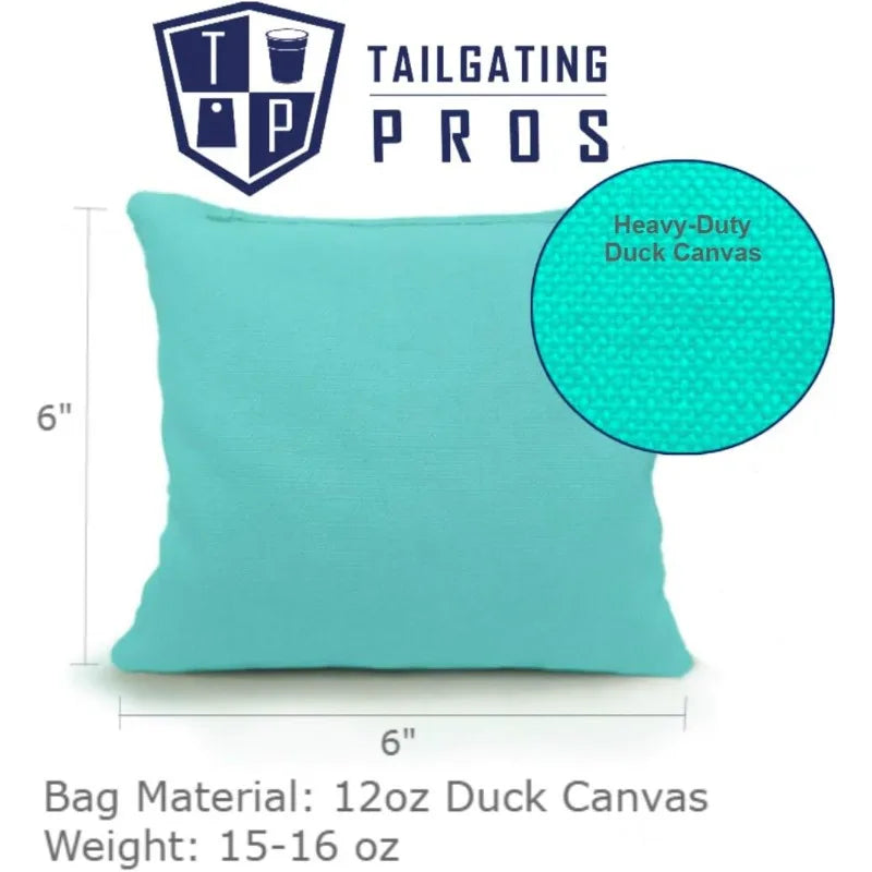 Tailgating Pros 4x2 Regulation Cornhole Boards Flag Set,Includes 8 Bean Bags,Carrying Cases and Score Keeper,Optional LED Lights