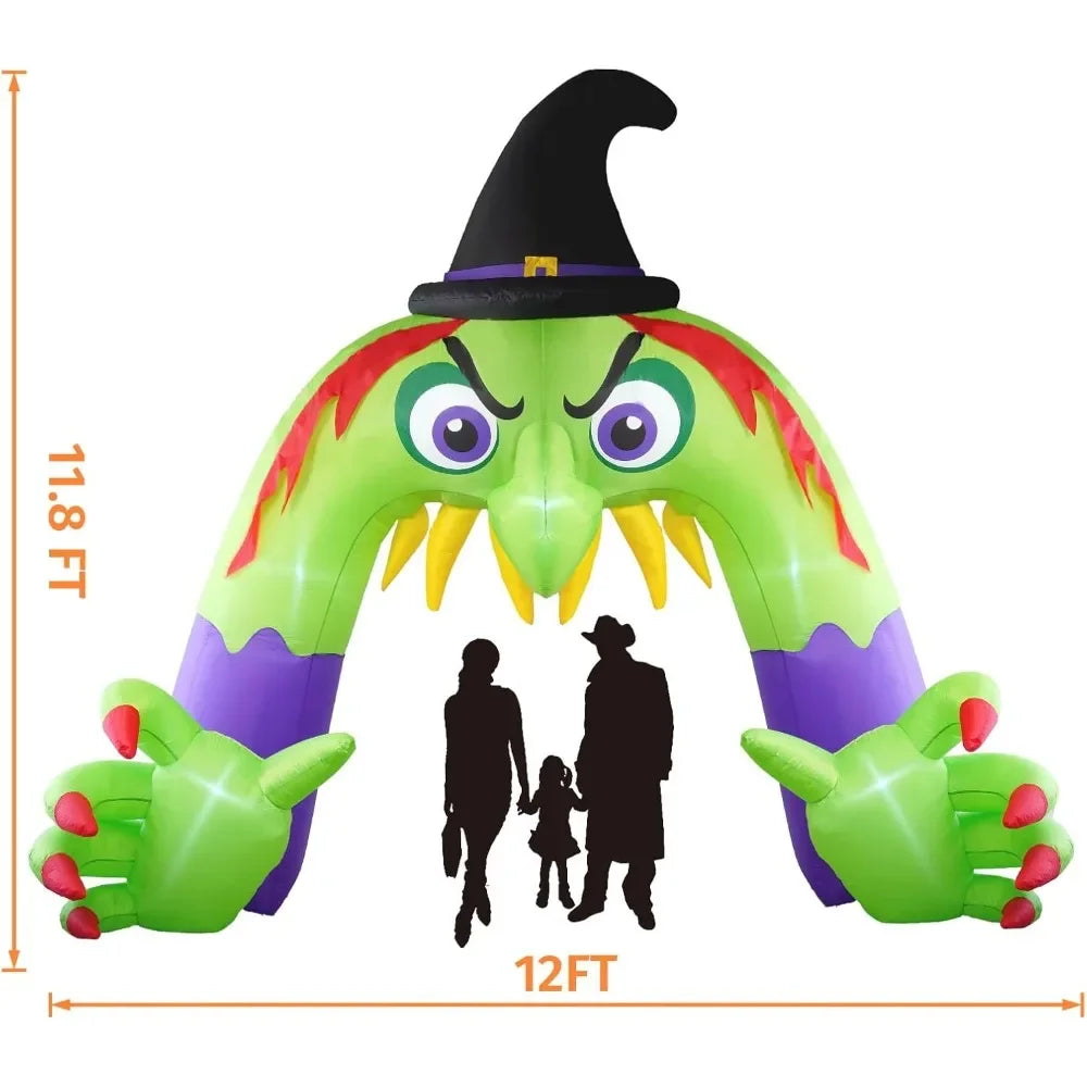 Halloween LED Inflatable Arch Decorations With Blower