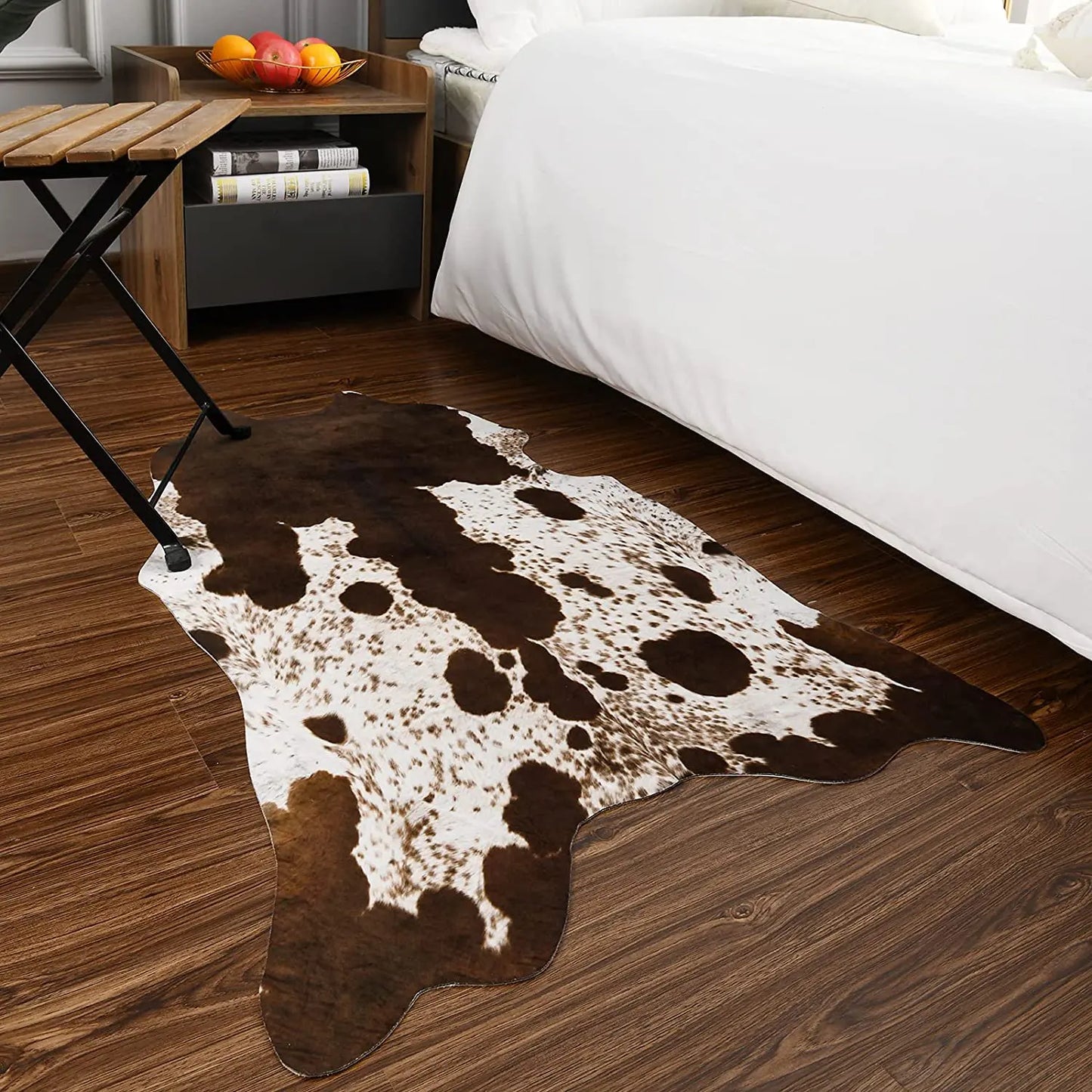 Faux Cowhide Animal Print Rug For Living Room Bedroom