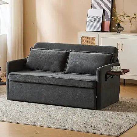 XCT4 Convertible Sofa Bed with Tray Table and Charging Ports