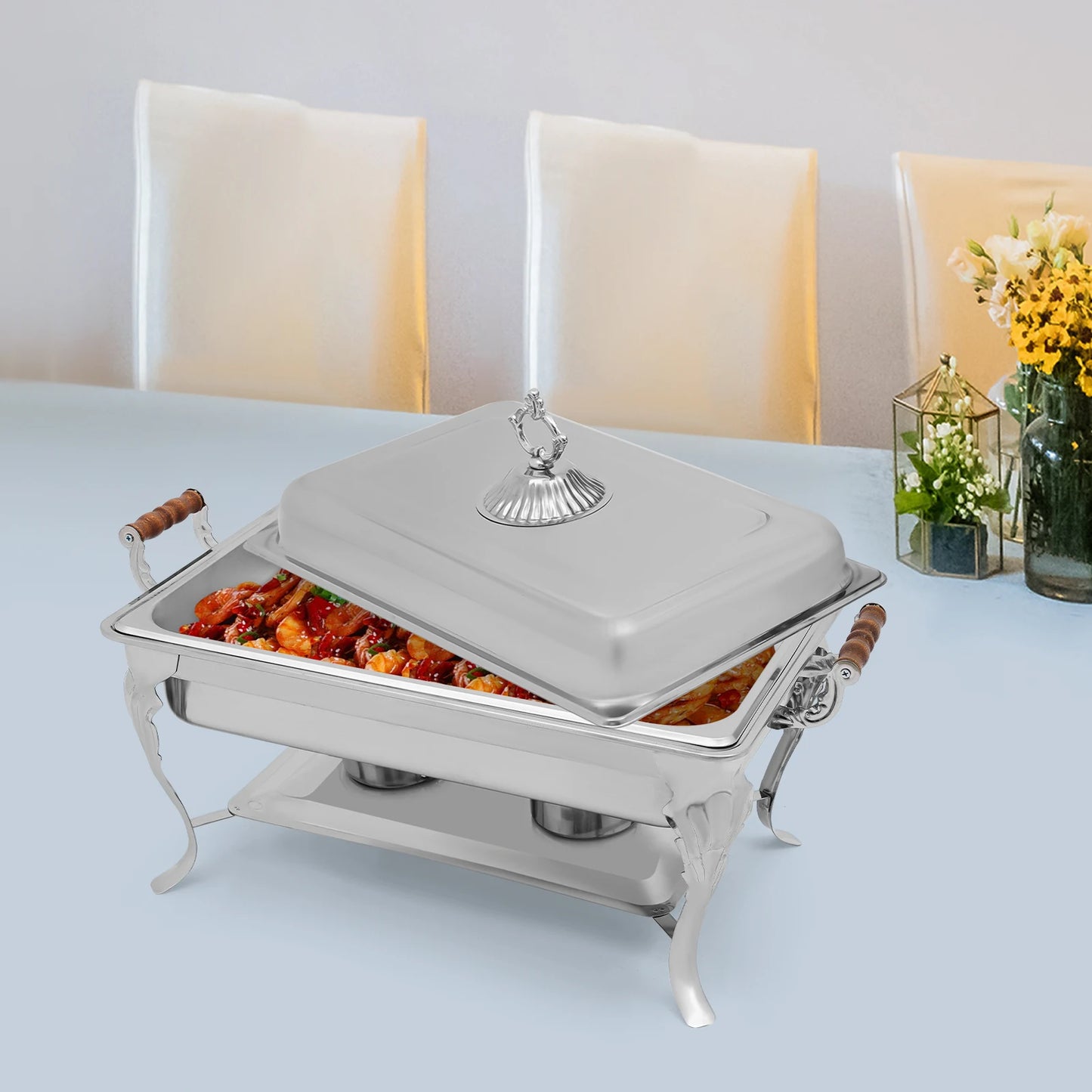 Stainless Steel Chafing Dish Buffet Set for Events and Parties