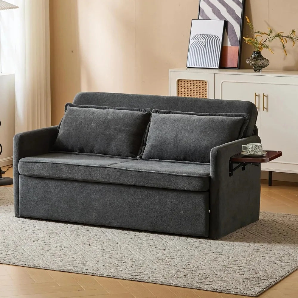 XCT4 Convertible Sofa Bed with Tray Table and Charging Ports