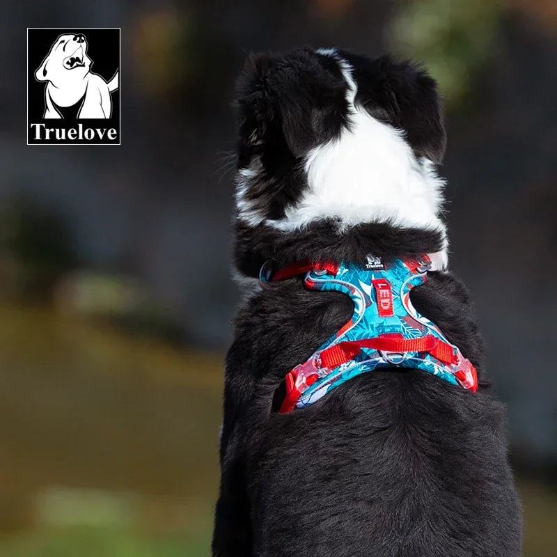 Truelove Premium Reflective Dog Harness in Camouflage Design
