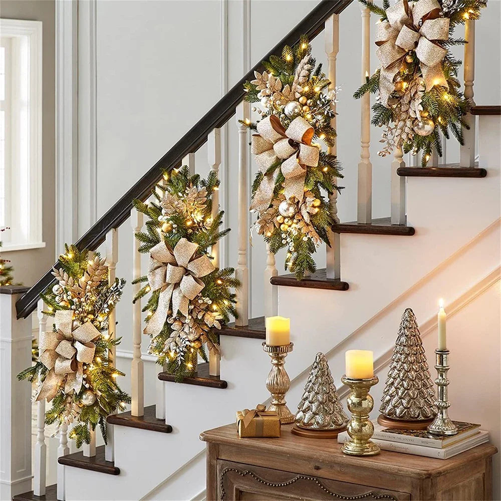 Candy Cane Christmas Wreath For Front Door Festive Decor