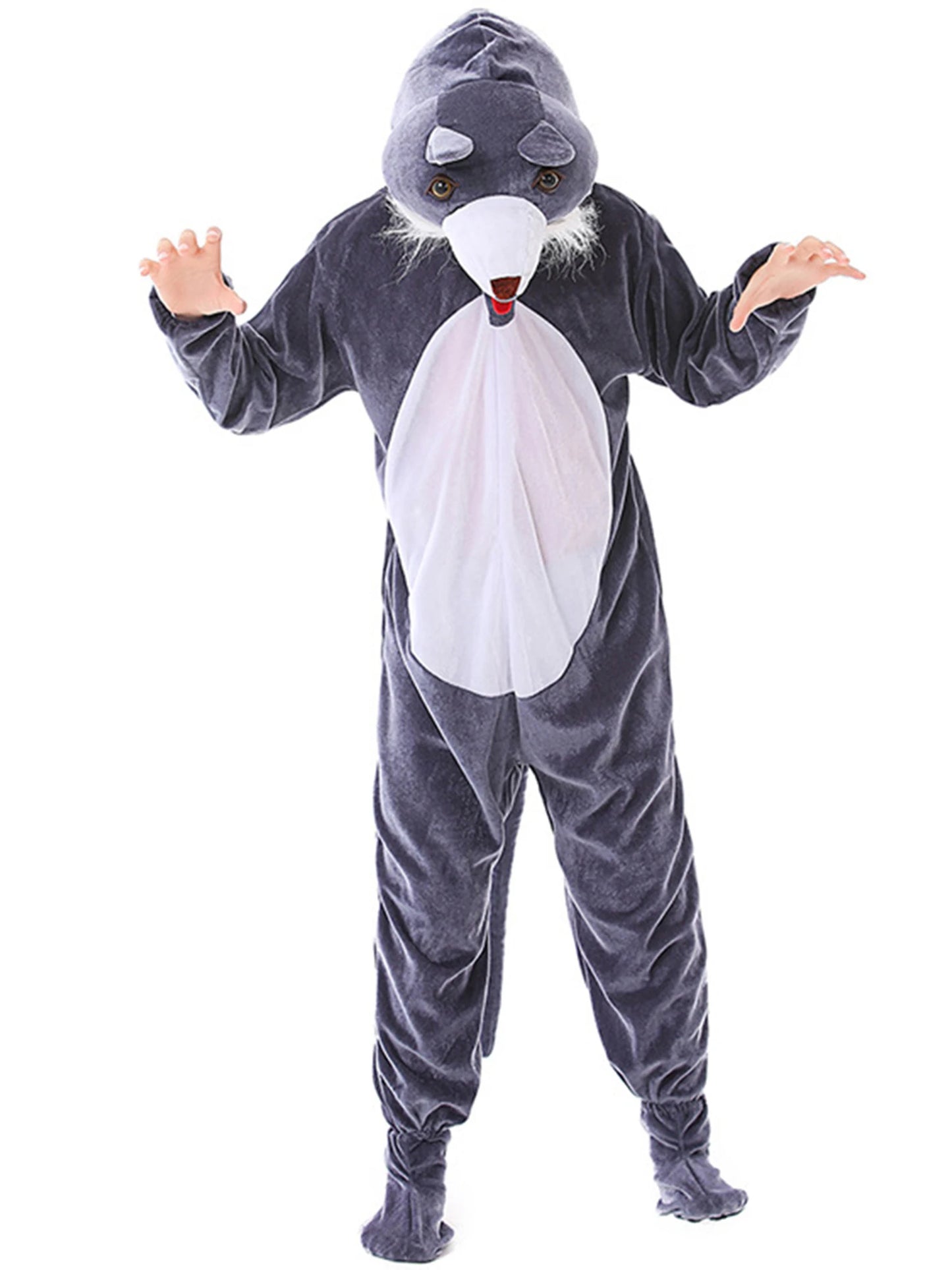 Funny Werewolf Jumpsuit Halloween Costume for Kids and Adults