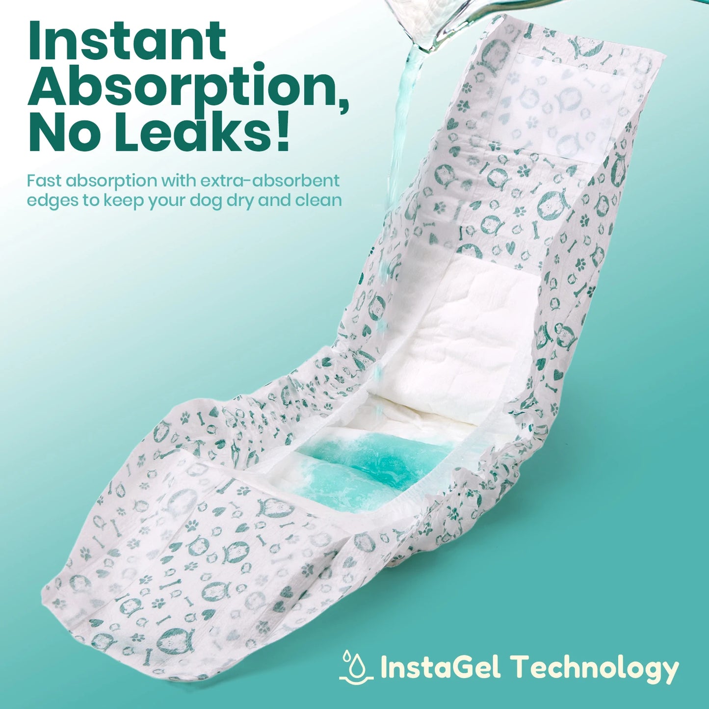 Super Absorbent Disposable Dog Diapers with Wetness Indicator