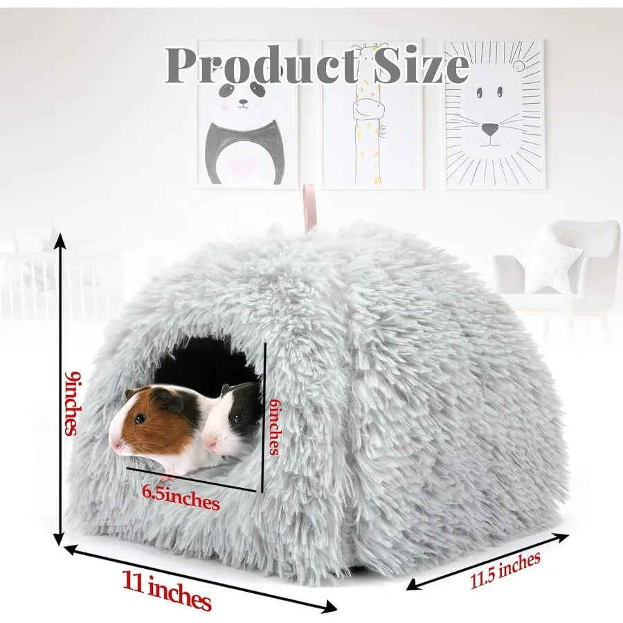 Cozy Plush Hideout for Small Pets and Critters