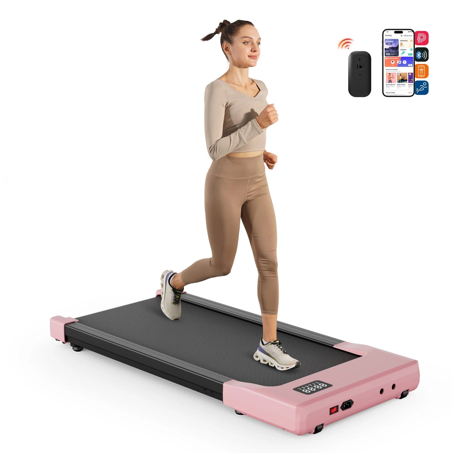 Portable Under Desk Treadmill with Remote Control for Home Office