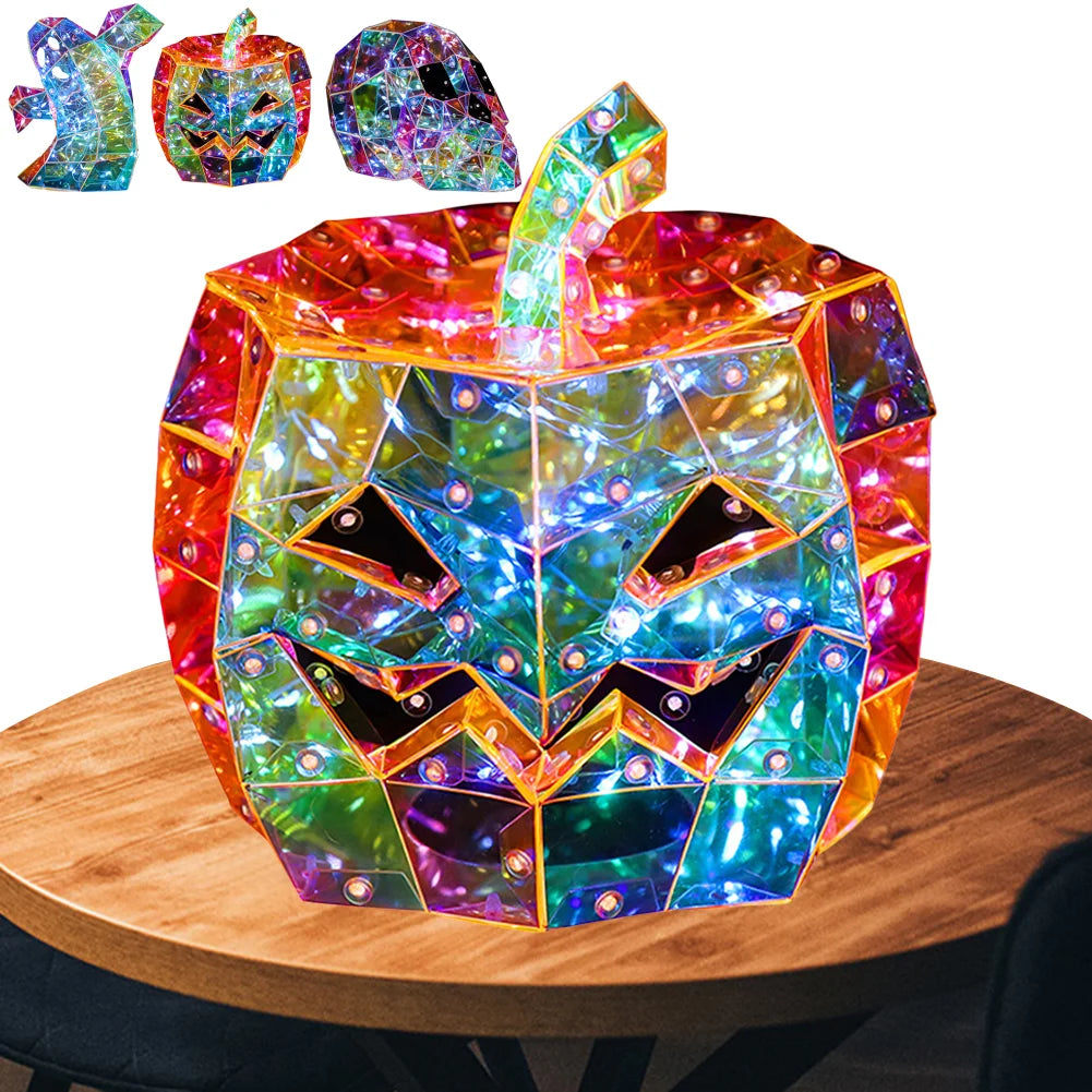 Prismatic Ghost Halloween Decor Lights For Spooky Atmosphere