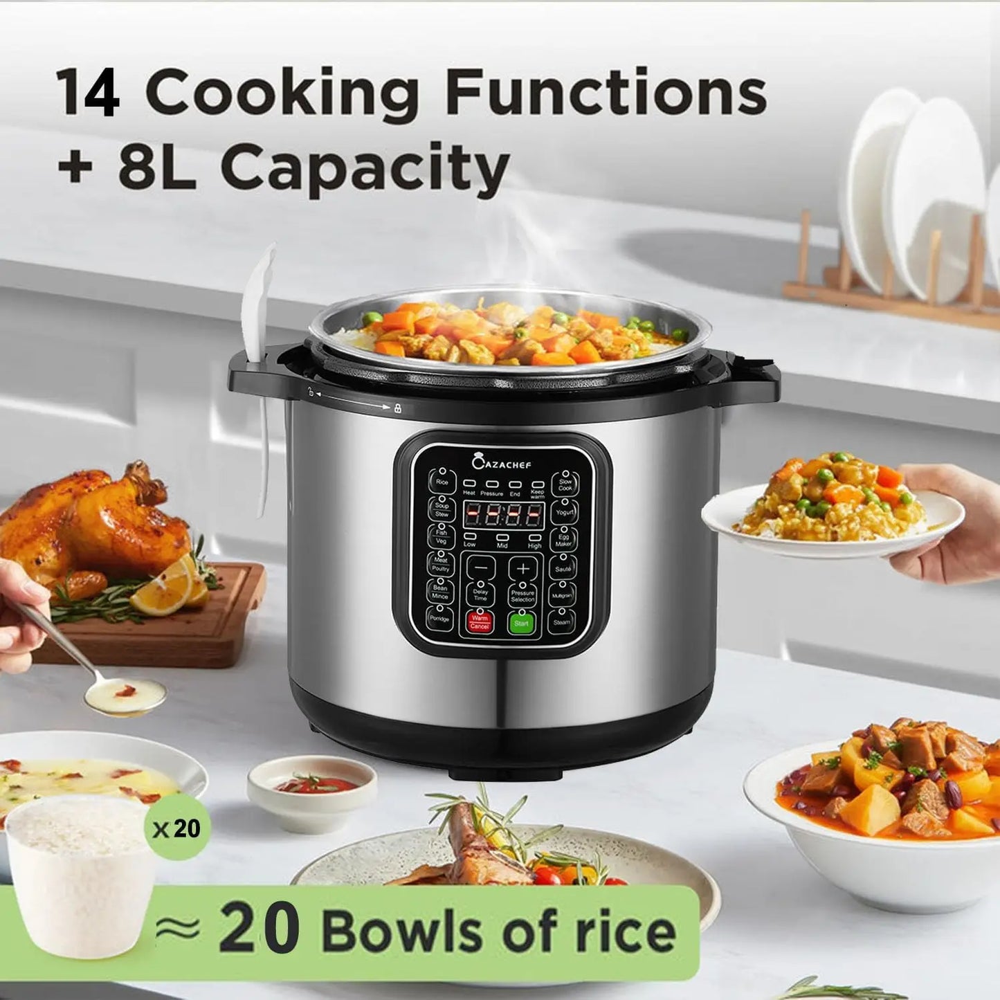 Stainless Steel Pressure Cooker And Electric Multi Cooker