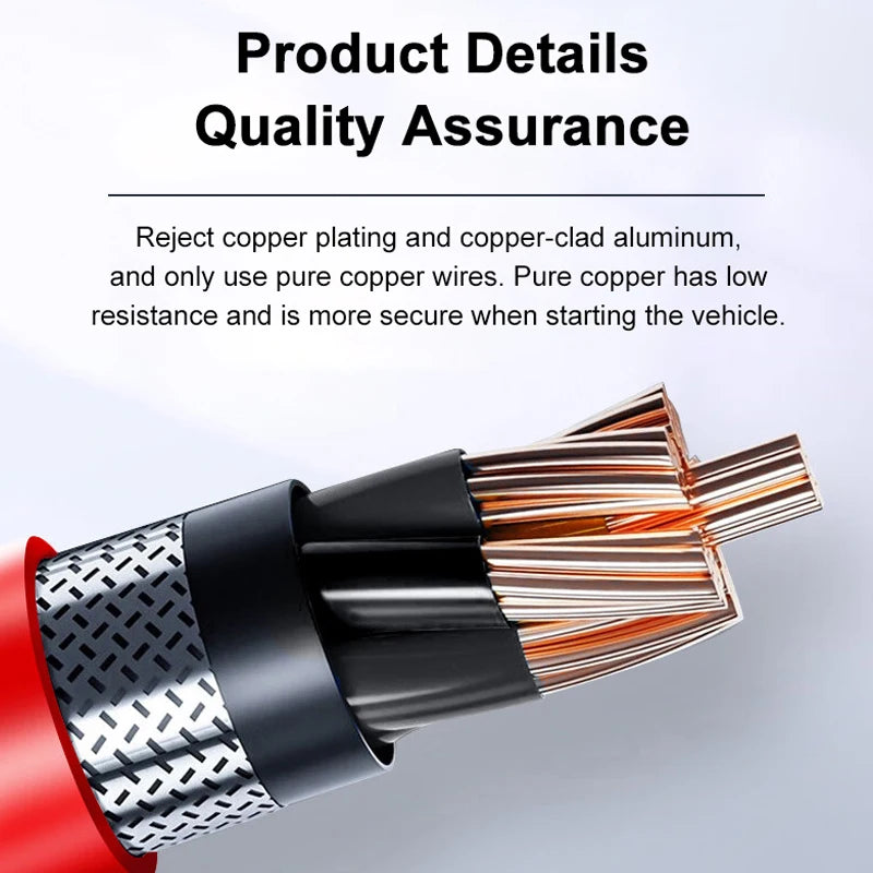 EAFC 2000A Car Jump Start Power Bank 12V Mini Emergency Starter Starter Battery Booster For 6L/4L Car Emergency Starter
