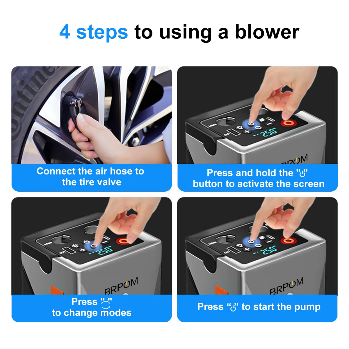 Car Jump Starter With Air Compressor And Power Bank