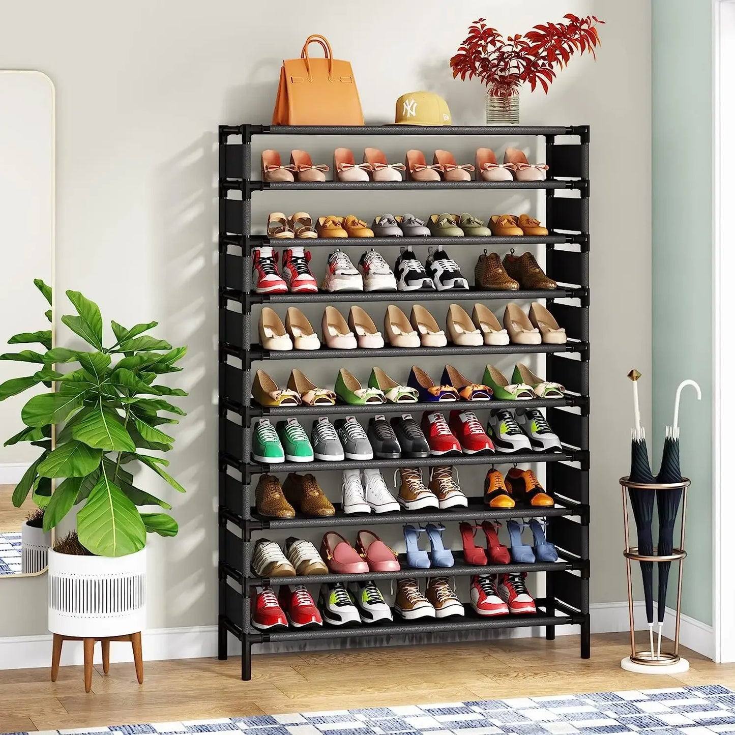 Tribesigns Space Saving Metal Shoe Rack Organizer