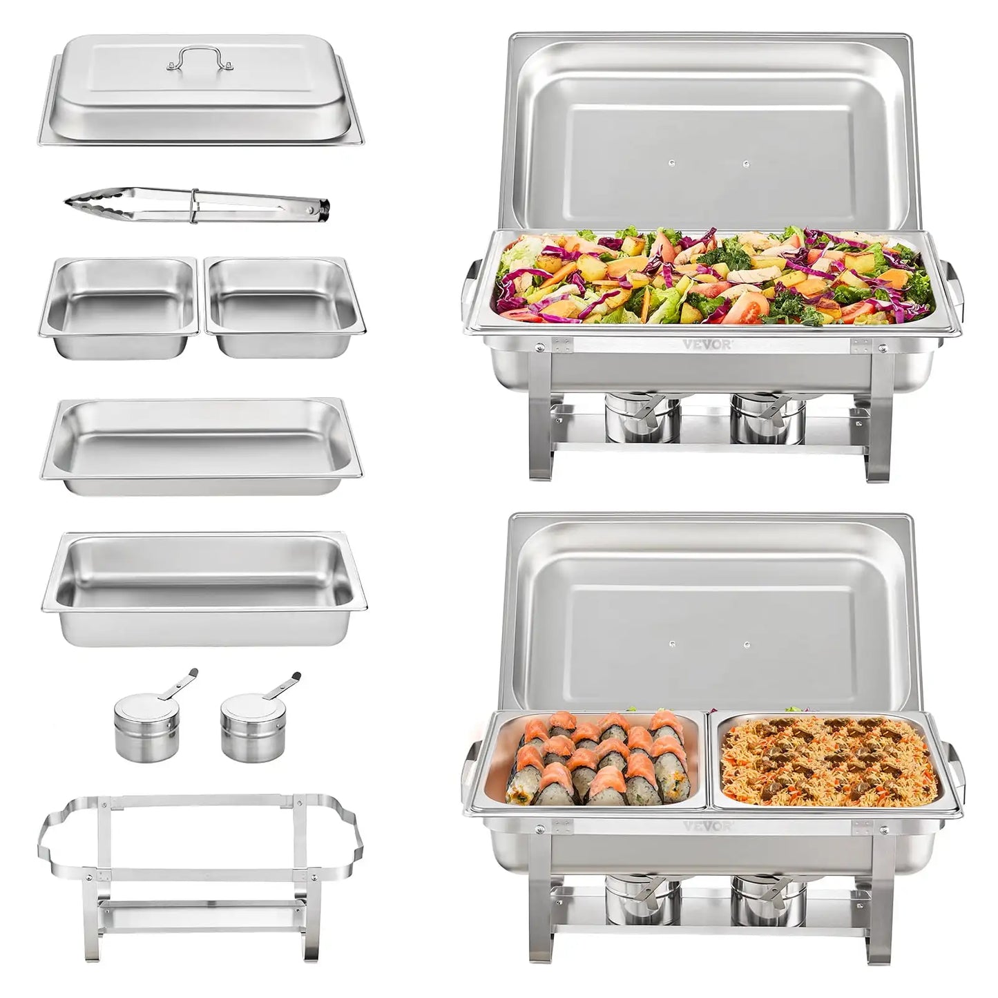 Rectangle Chafing Dish Set for Parties and Events