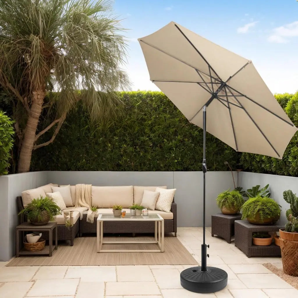 Heavy Duty Outdoor Umbrella Base With Sand Or Water Fillable