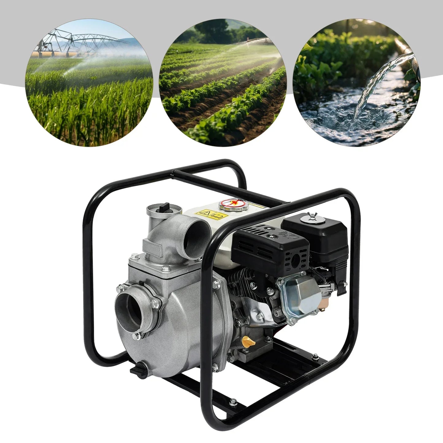 WP30 Water Transfer Pump 7.5 HP Gasoline Engine High Output