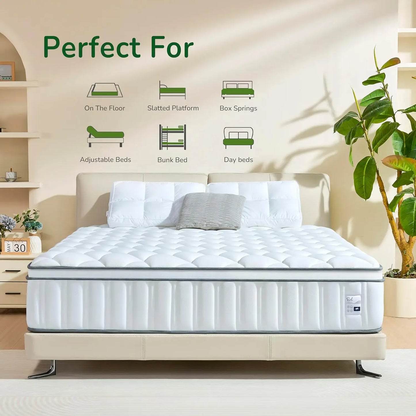 Cooling Gel Hybrid Mattress for Ultimate Comfort and Support