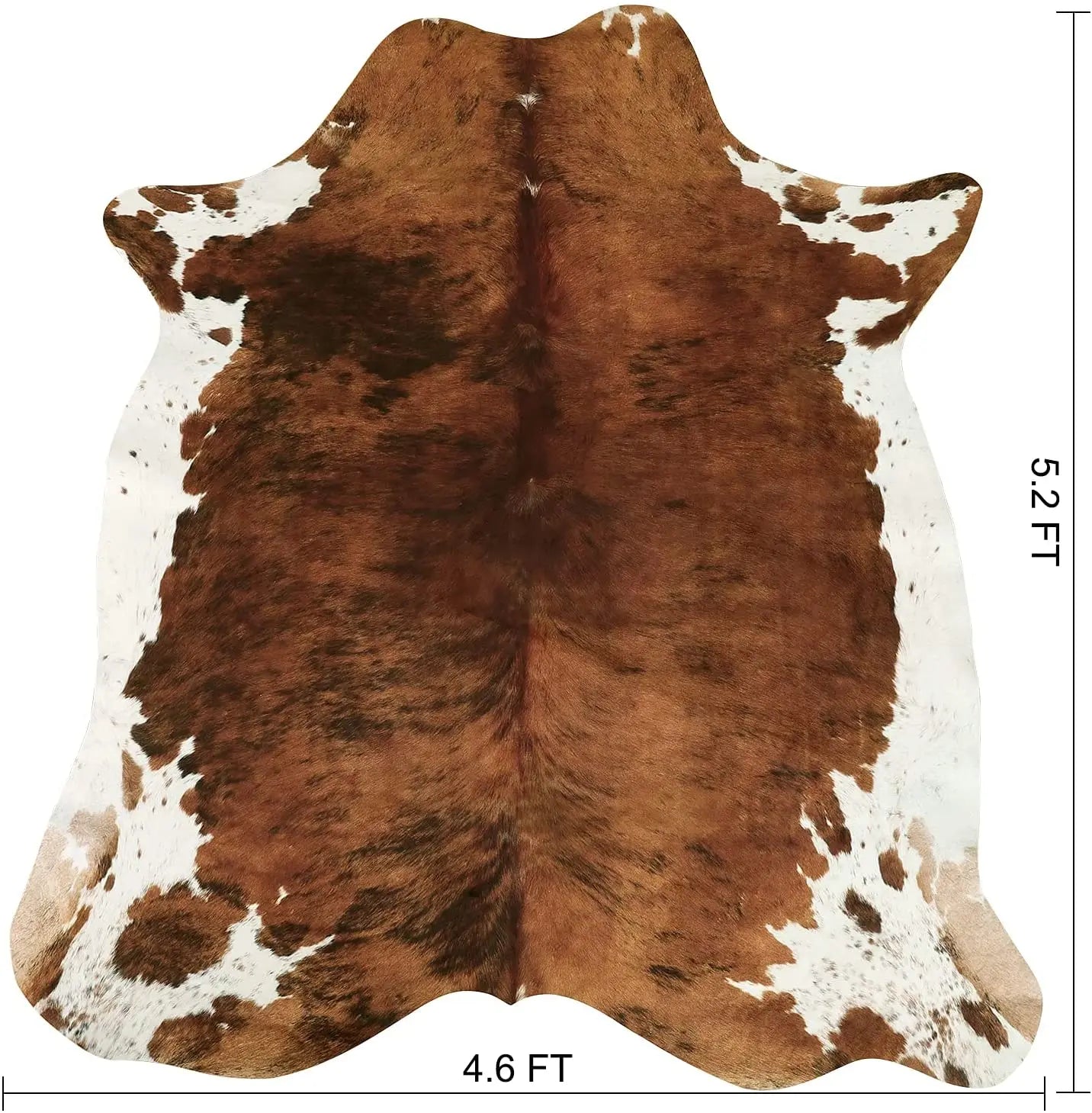 Faux Cowhide Animal Print Rug For Living Room Bedroom