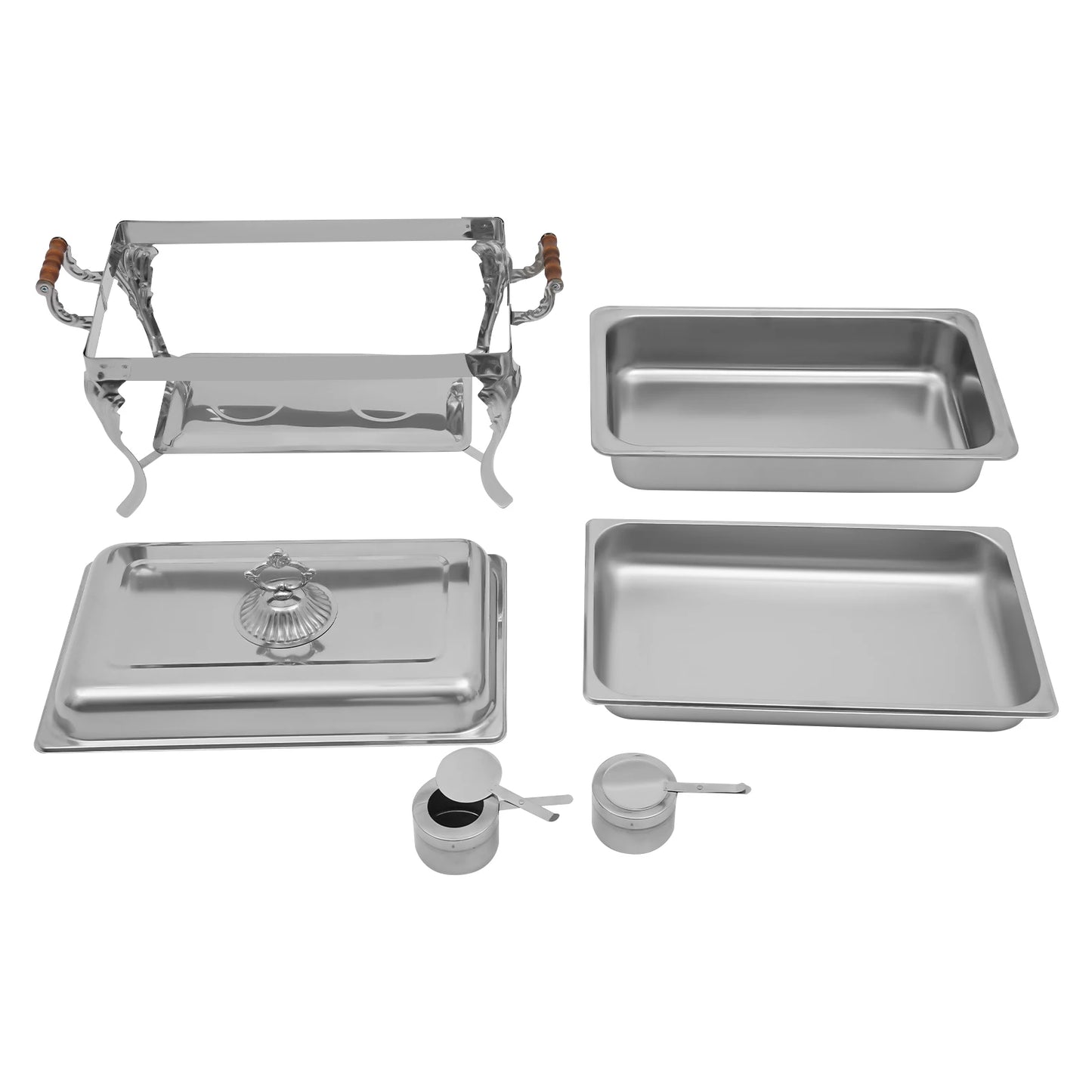 Stainless Steel Chafing Dish Buffet Set for Events and Parties