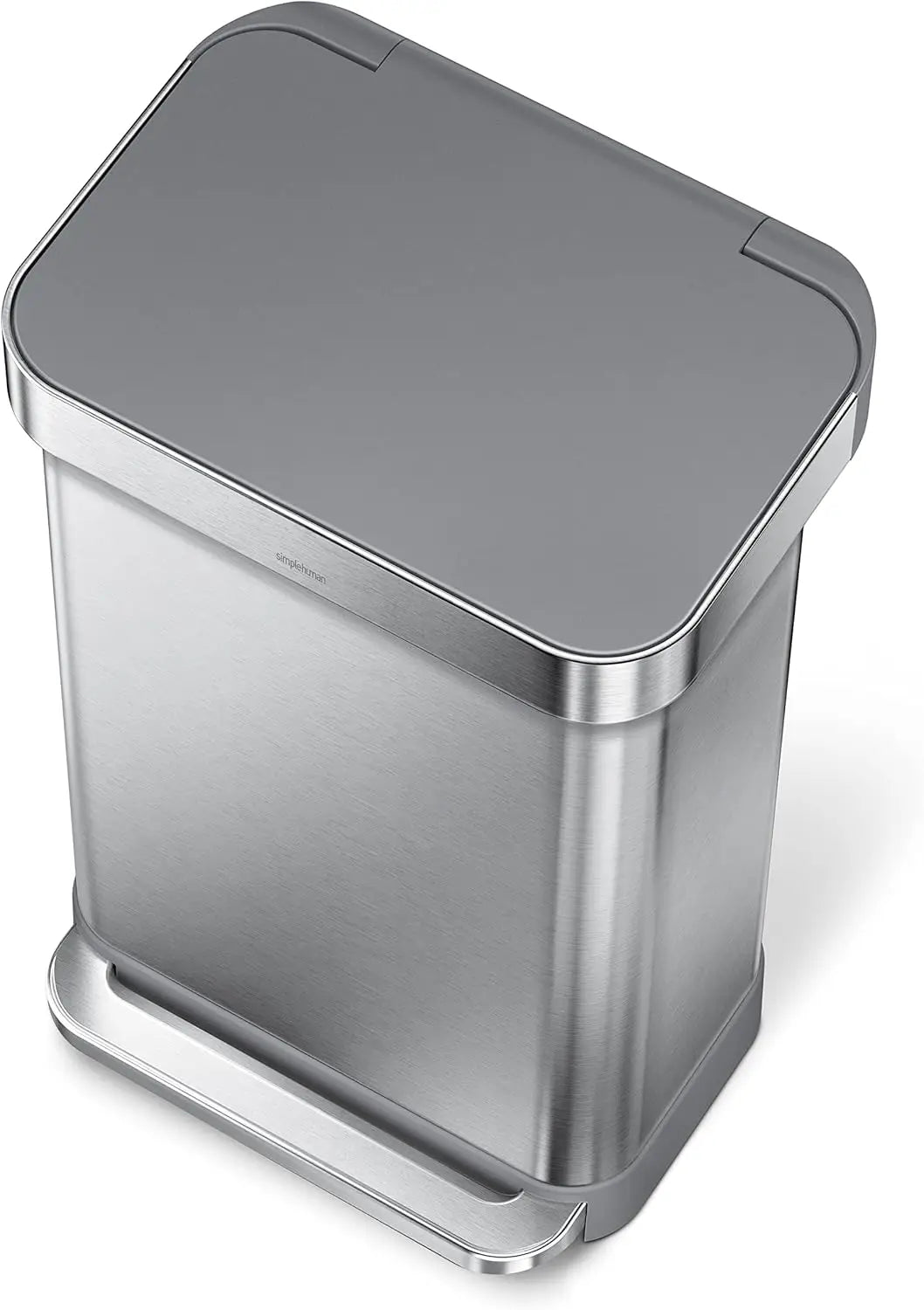 Hands Free Kitchen Step Trash Can With Soft Close Lid