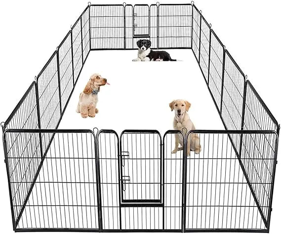Metal Dog Playpen for Indoor and Outdoor Pet Exercise
