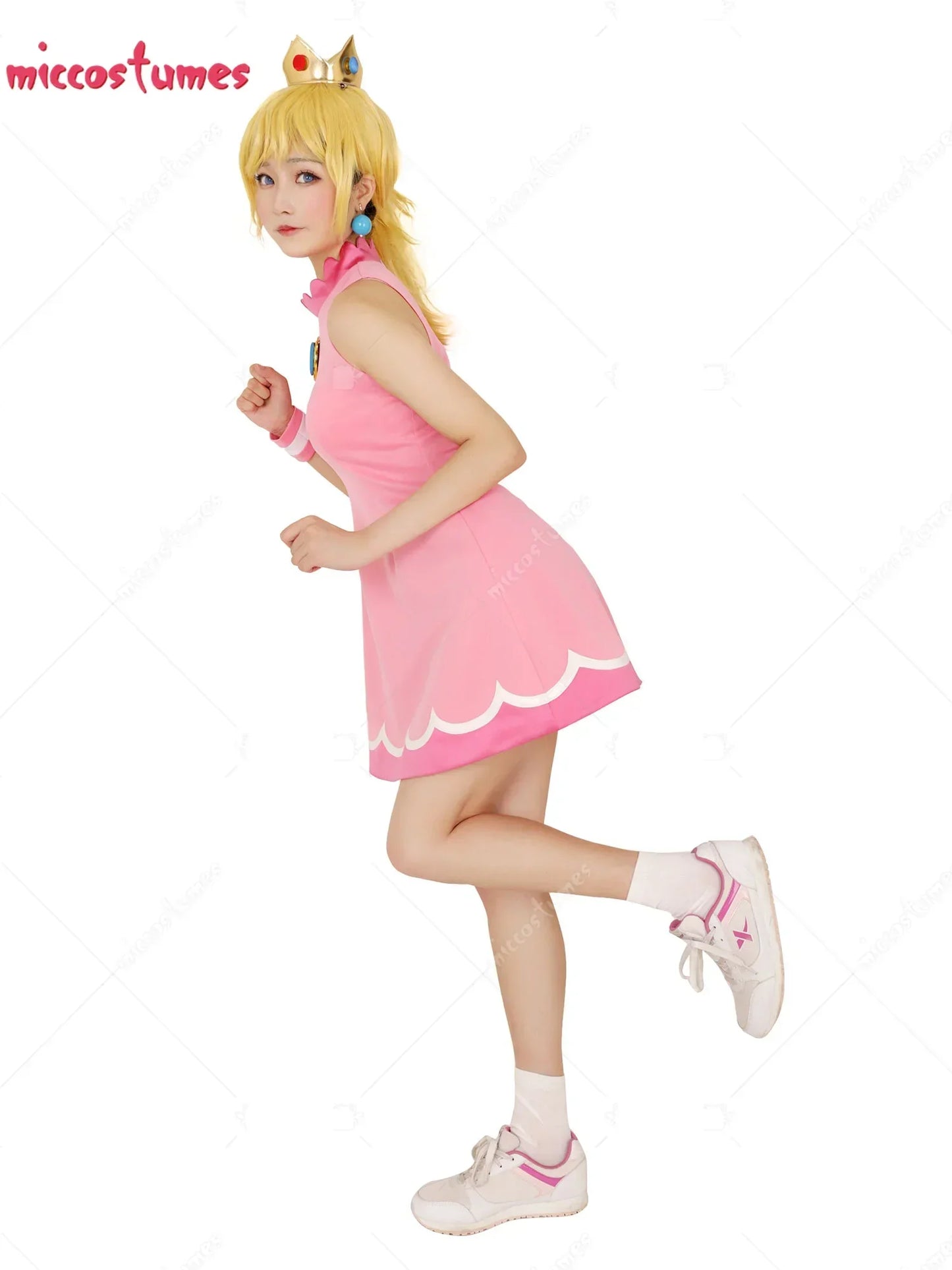 Miccostumes Women's Tennis Peach Dress Princess Cosplay Costume