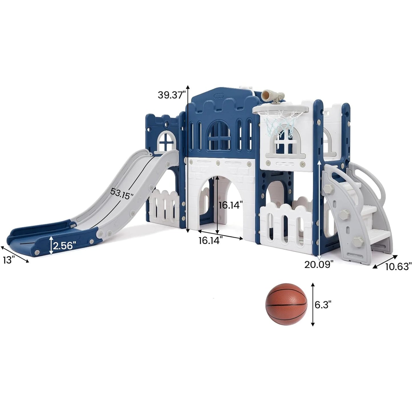 Eight In One Toddler Slide Indoor Playground Playset