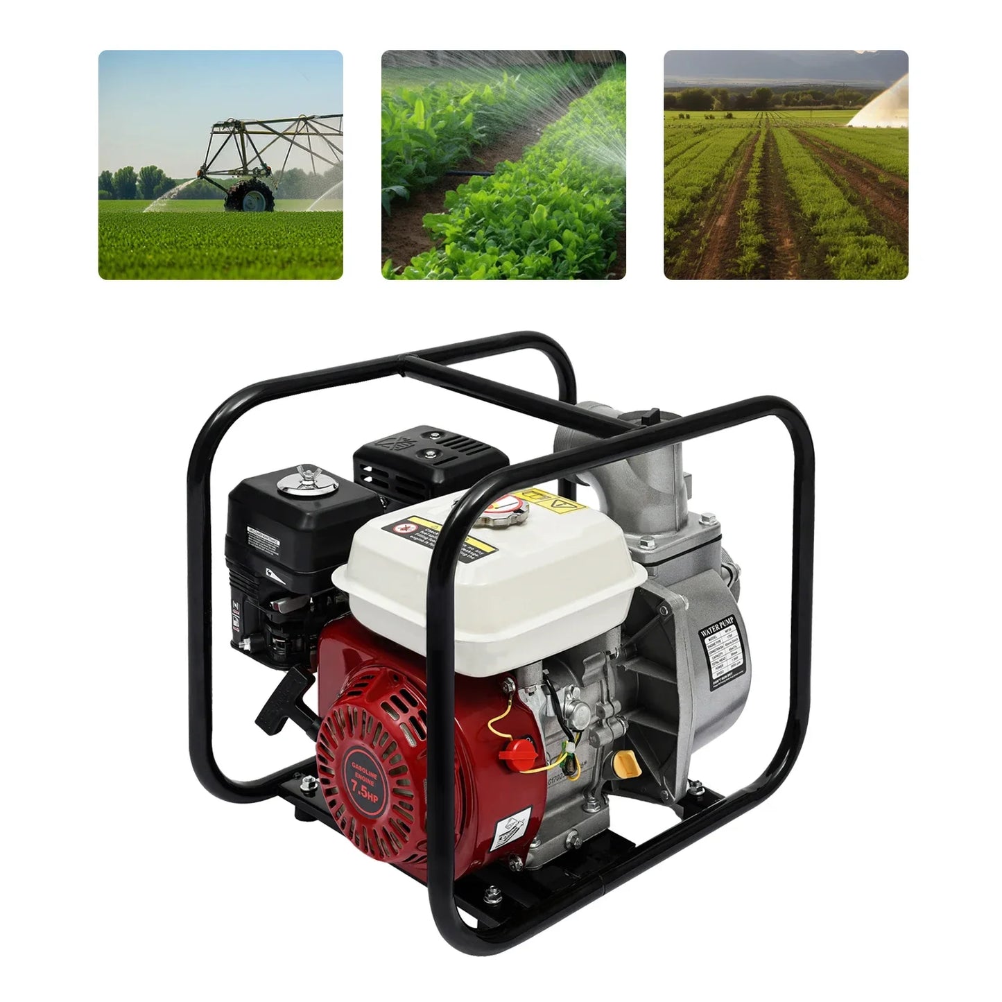 WP30 Water Transfer Pump 7.5 HP Gasoline Engine High Output