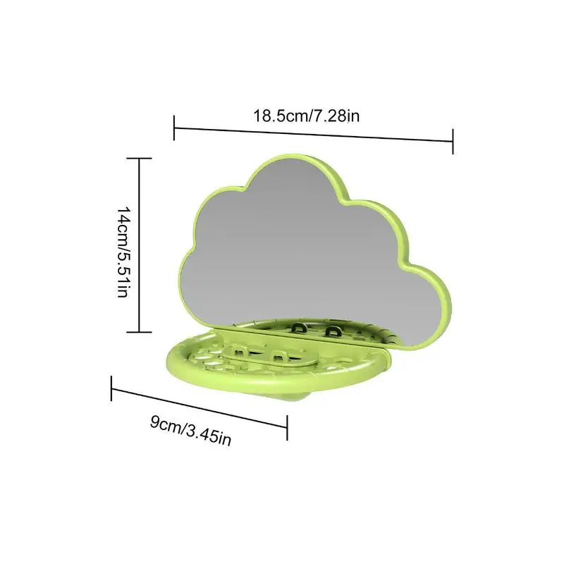 Bird Mirror with Perch for Cockatiels and Parakeets