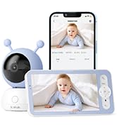 BOIFUN 480P Baby Monitor Camera, Video Baby Phone, Night Vision, VOX, Two-Way Communication, Temperature Sensor, Rechargeable