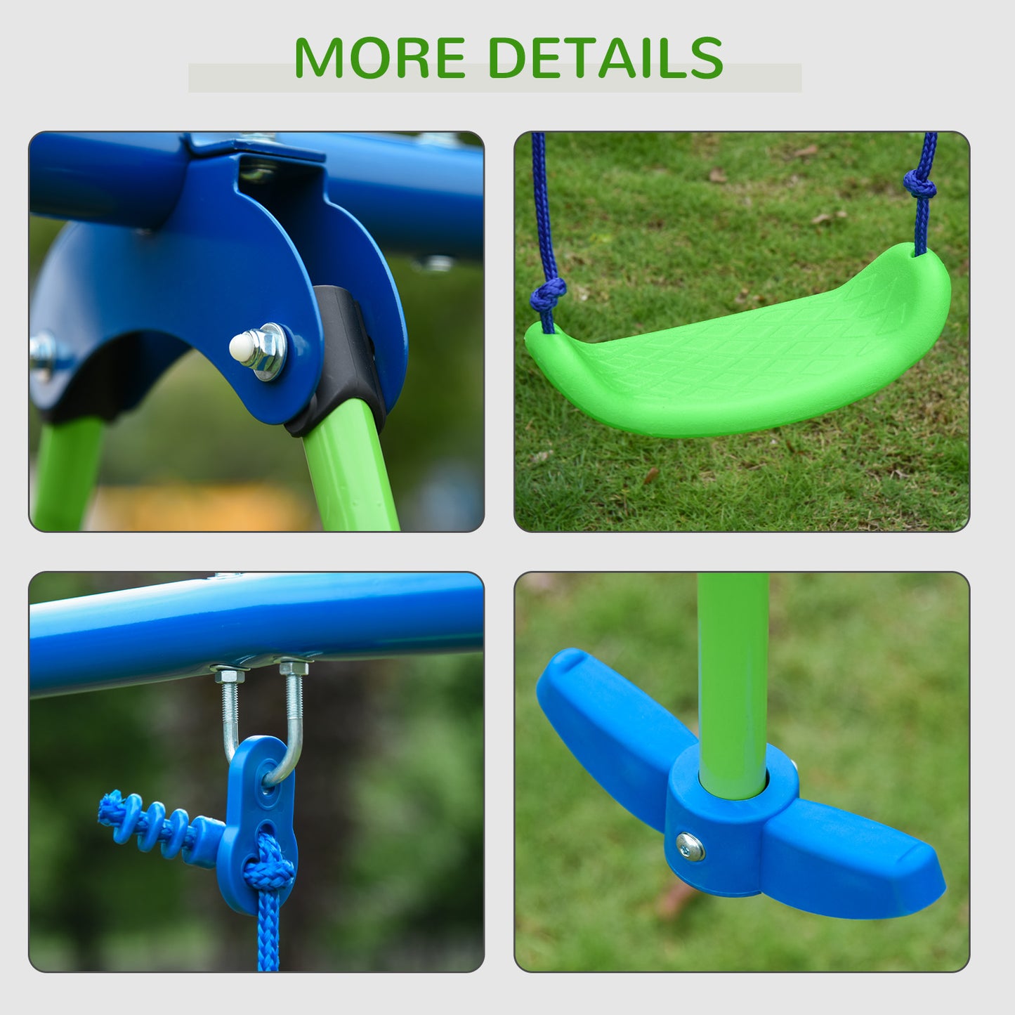 Outdoor Swing Set For Kids Playground Equipment Durable Backyard Fun