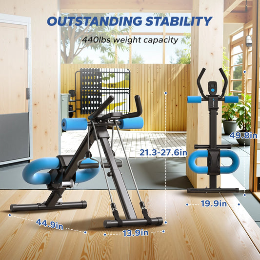 MERACH Adjustable Ab Machine for Effective Core Workouts