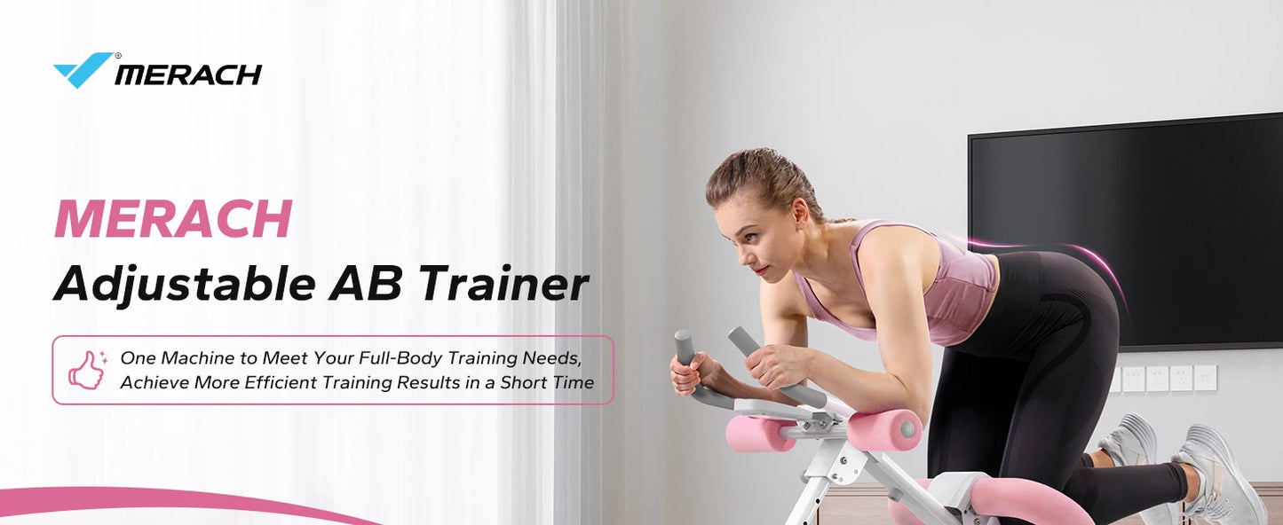 MERACH Adjustable Ab Machine for Effective Core Workouts
