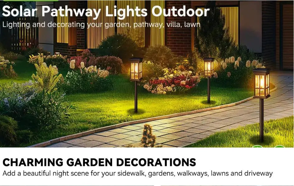 Solar Pathway Light Outdoor Lamp Waterproof Landscape Lighting For Garden