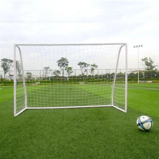 8x5 Soccer Goal Training Set with Net Buckles Ground Nail Football Sports for use on the beach community playground school etc