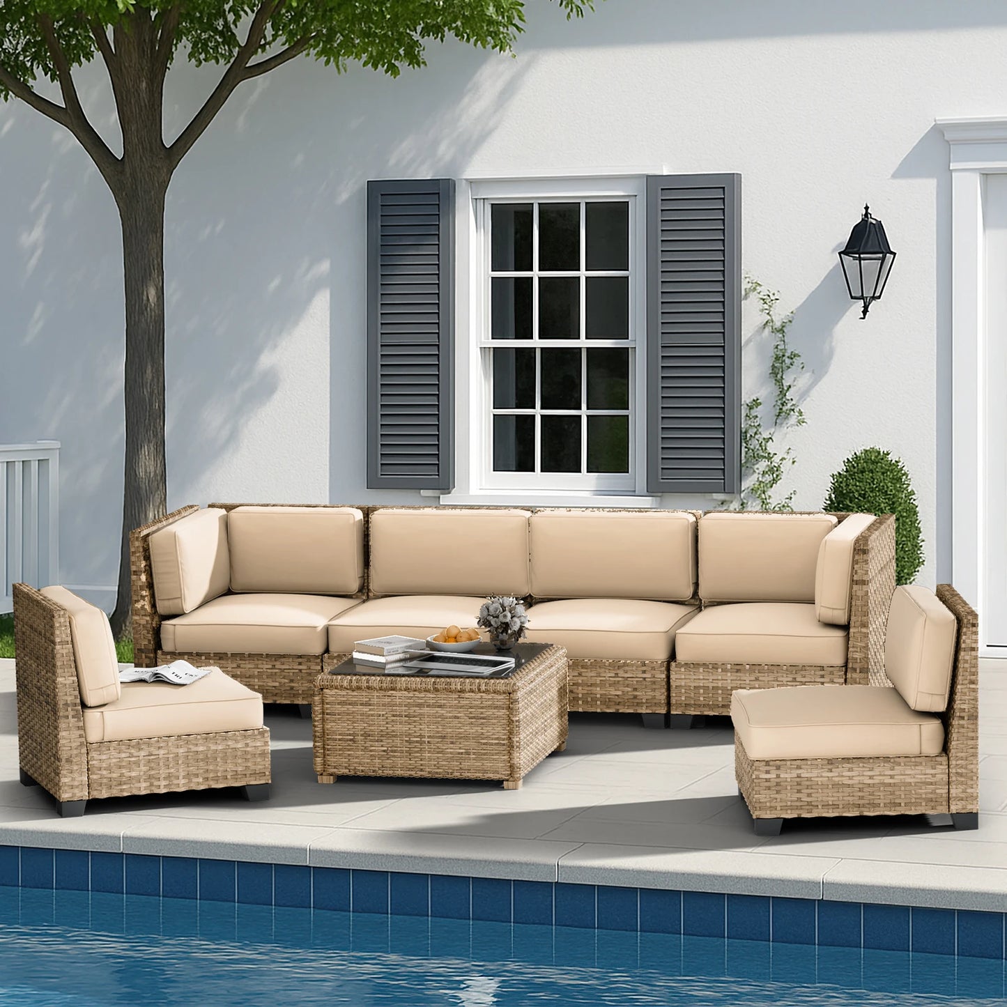 Sofa Cushion Set Waterproof High Density Foam For Outdoor Use
