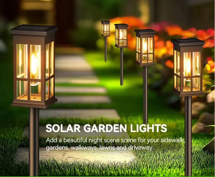 Solar Pathway Light Outdoor Lamp Waterproof Landscape Lighting For Garden