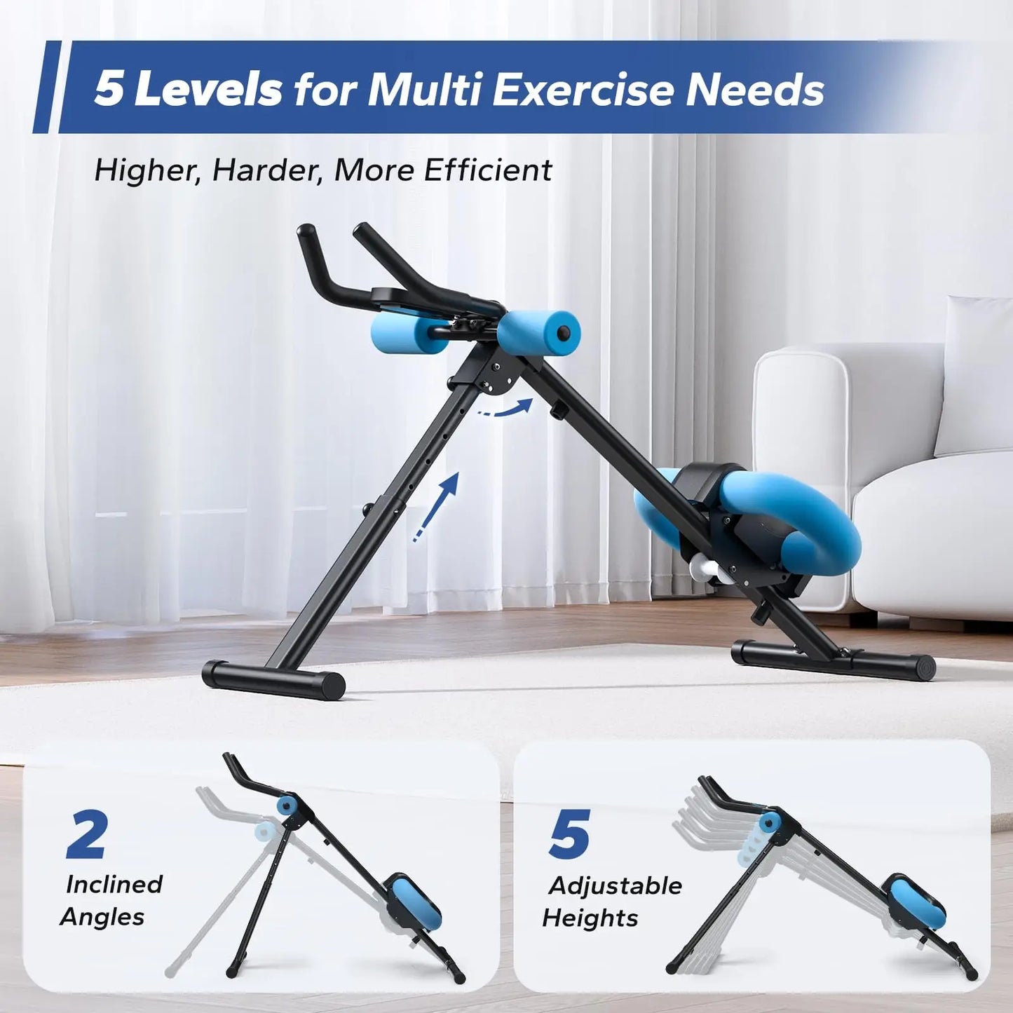 MERACH Adjustable Ab Machine for Effective Core Workouts
