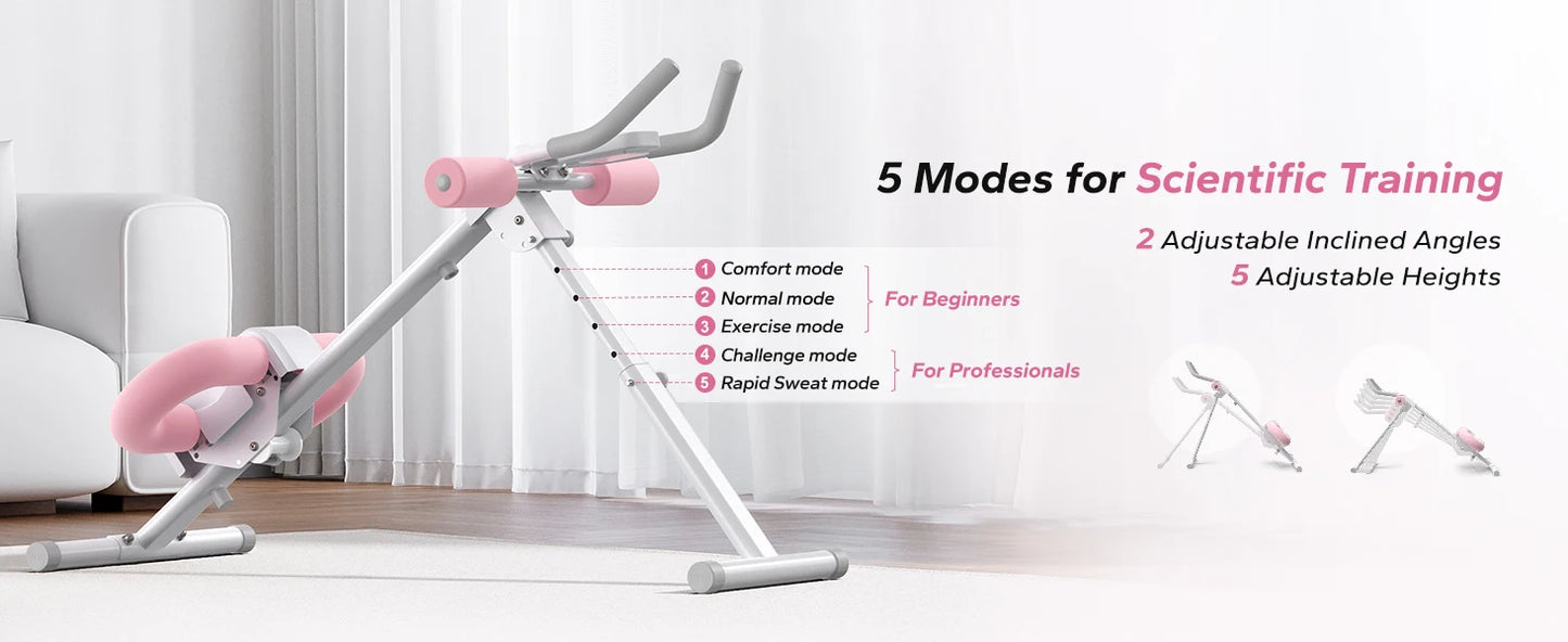 MERACH Adjustable Ab Machine for Effective Core Workouts