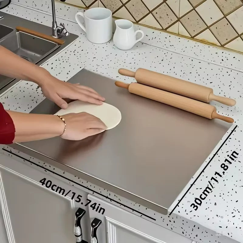 Premium Stainless Steel Cutting Board Durable Kitchen Hygienic Work Surface