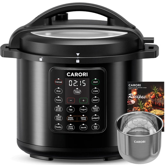 Carori 12-In-1 Electric Pressure Cooker Multicooker With Slow Cooking