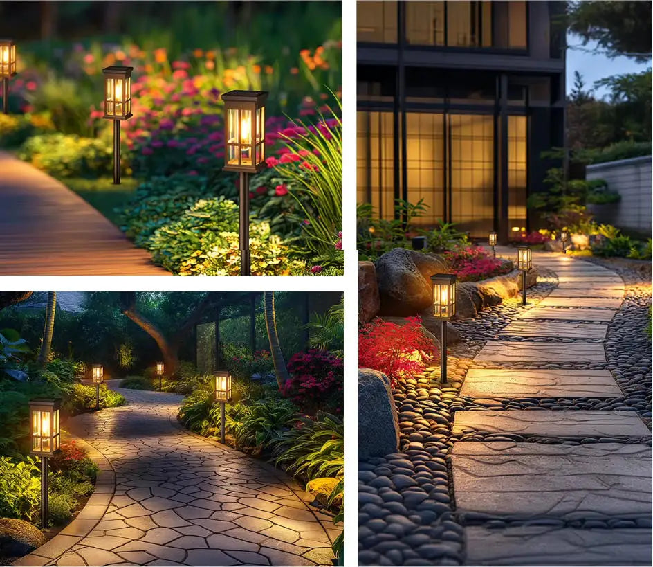 Solar Pathway Light Outdoor Lamp Waterproof Landscape Lighting For Garden