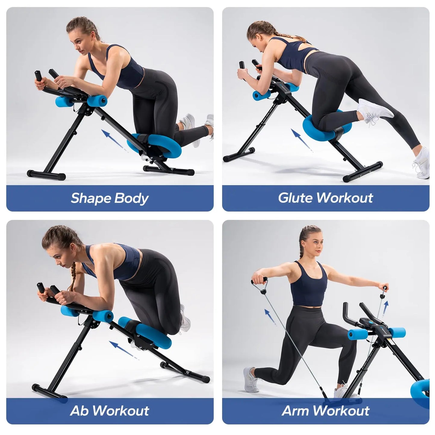 MERACH Adjustable Ab Machine for Effective Core Workouts