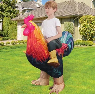 Goosh Inflatable Chicken Costume Rooster Adult Cosplay Suit
