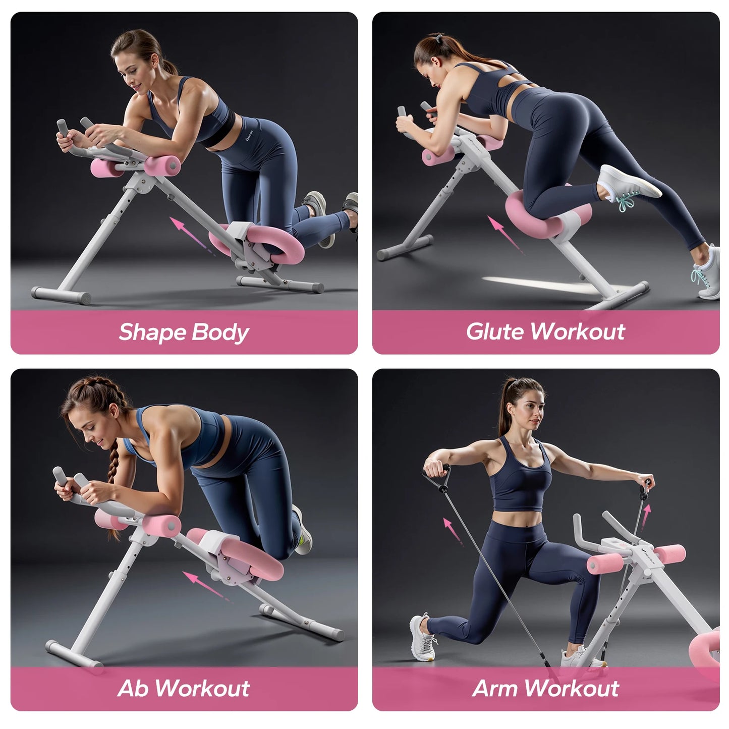 MERACH Adjustable Ab Machine for Effective Core Workouts